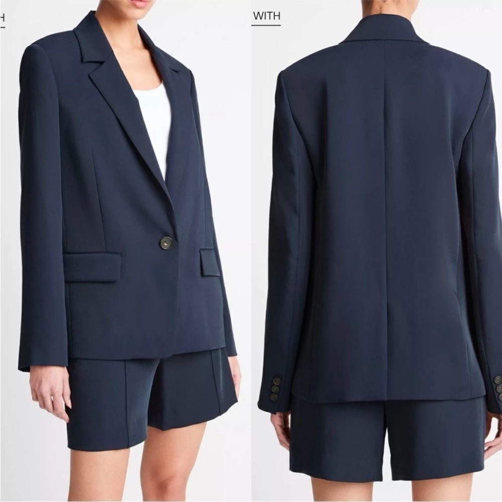 Vince designer size 4 Soft Suiting Single Breasted Blazer $595